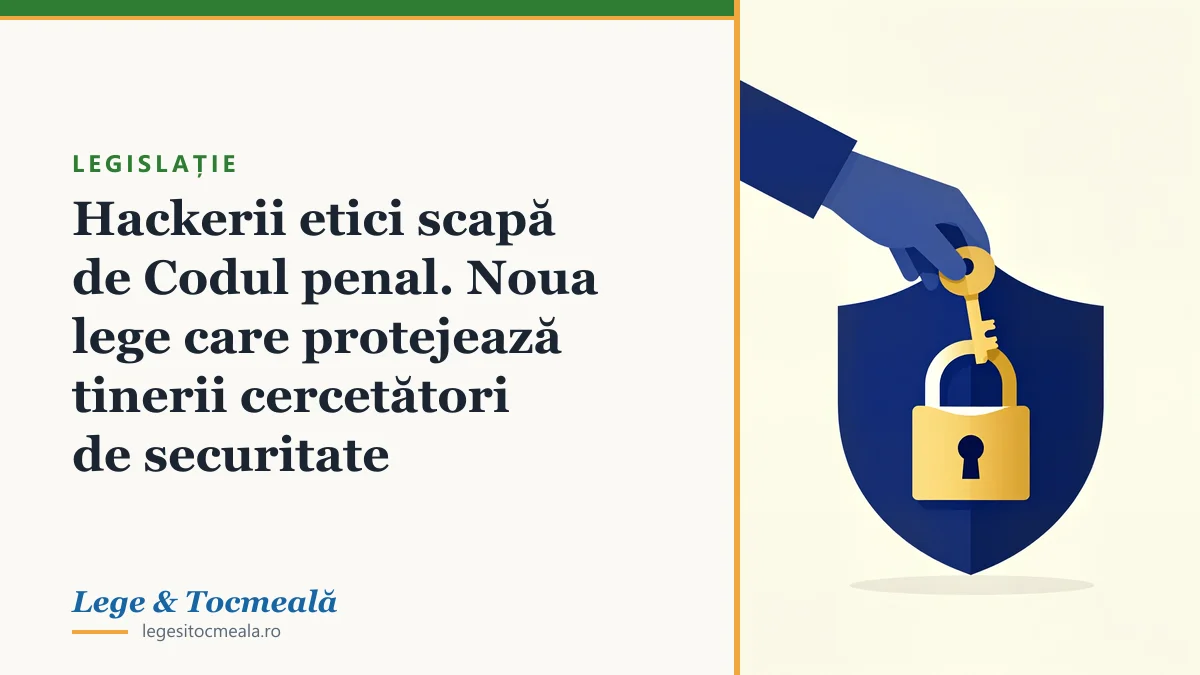 Hackerii etici scapă de Codul penal. Noua lege care protejează tinerii cercetători de securitate