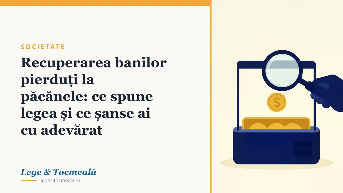 Recuperarea banilor pierduți la păcănele: ce spune legea și ce șanse ai cu adevărat